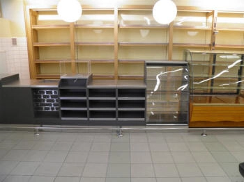 mostrador comercial sistema seguridad protección objetos valor